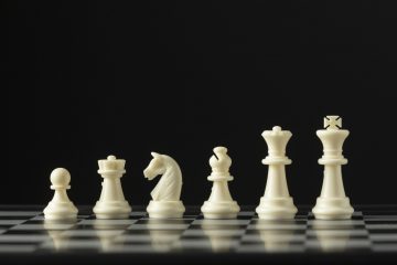 Schachfiguren Schwarz Weiß Hintergrundbild